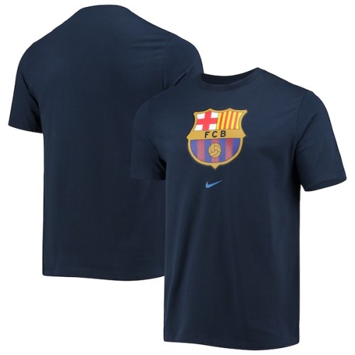 Barcelona Nike Evergreen Crest T-Shirt - Blue