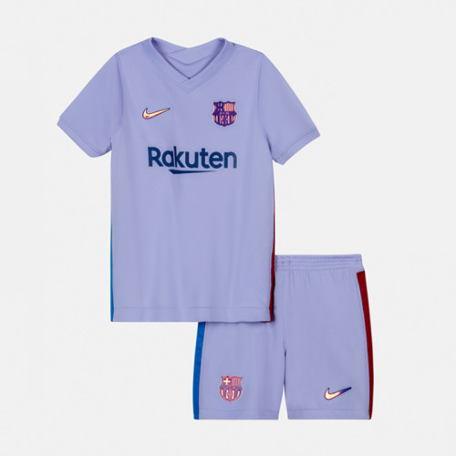 Kids Barcelona 21/22 Away Jersey and Short Kit