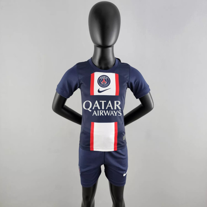 Kids PSG 22/23 Home Jersey and Short Kit