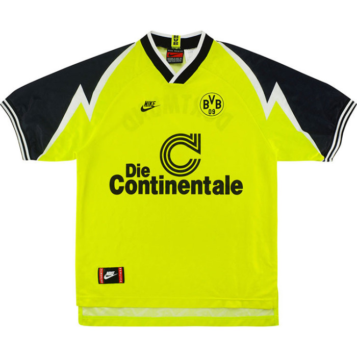 Borussia Dortmund 1995/96 Home Retro Soccer Jerseys