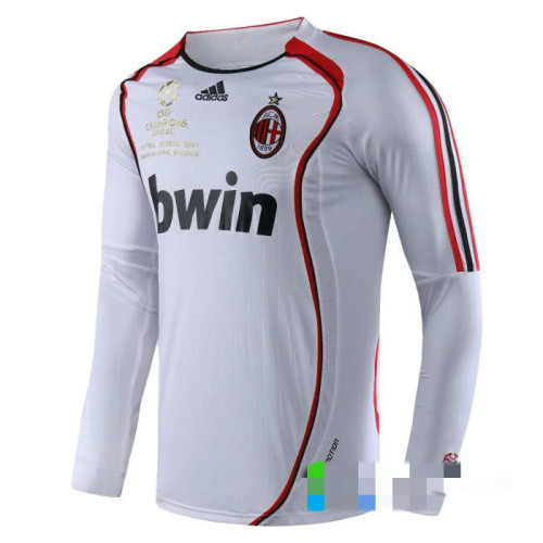 AC Milan 2006/2007 Away LS Retro Soccer Jerseys