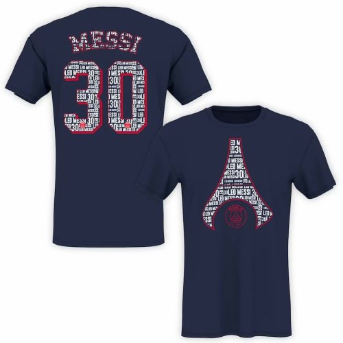 Paris Saint-Germain Messi Eiffel Tower T-Shirt - Navy