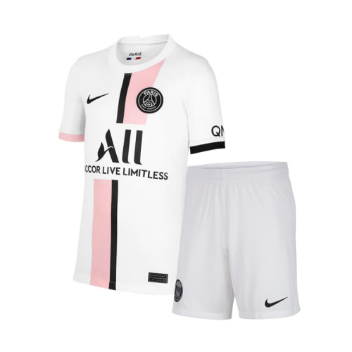 Kids Paris Saint-Germain 21/22 Away Jersey and Short Kit
