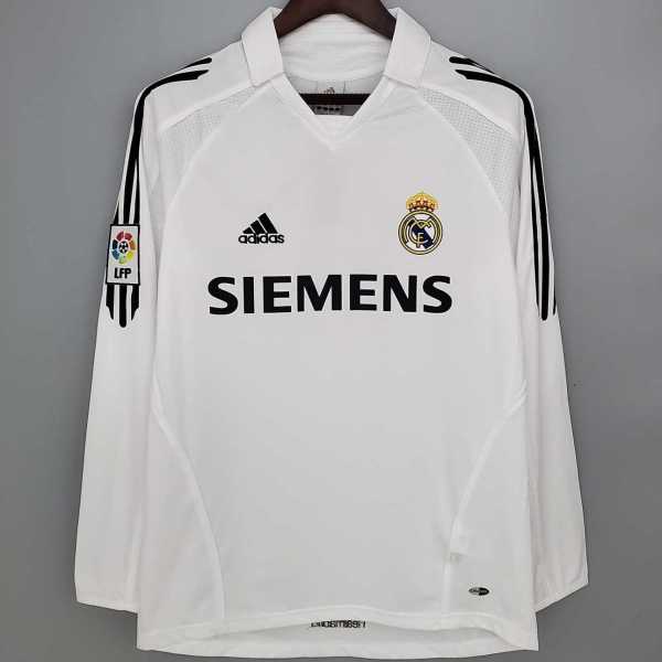 05 06 R MAD Home Retro Long Sleeve Men Soccer jersey AAA37906