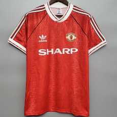 91 92 Man Utd Home Retro Men Soccer jersey AAA38738