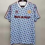 90 92 Man Utd Away Retro Men Soccer jersey AAA38761