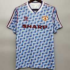 90 92 Man Utd Away Retro Men Soccer jersey AAA38761