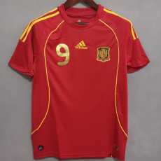 2008 Spain Home Retro Men Soccer jersey AAA36067