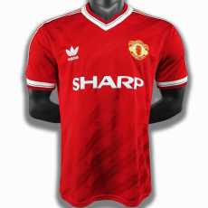 86 87 Man Utd Home Retro Men Soccer jersey AAA38747