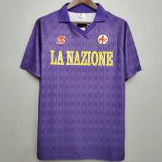 89 90 Fiorentina Home Retro Men Soccer jersey AAA37235