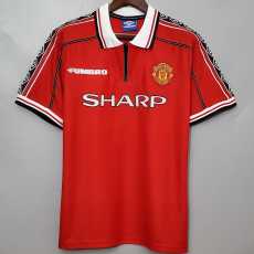 98 99 Man Utd Home Retro Men Soccer jersey AAA38736