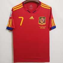 2010 Spain Home Retro Men Soccer jersey AAA36078