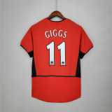 02 04 Man Utd Home Retro Men Soccer jersey AAA38713