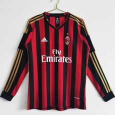 13 14 ACM Home Retro Long Sleeve Men Soccer jersey AAA37107