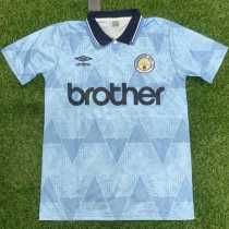88 89 Man City Home Retro Men Soccer jersey AAA38649