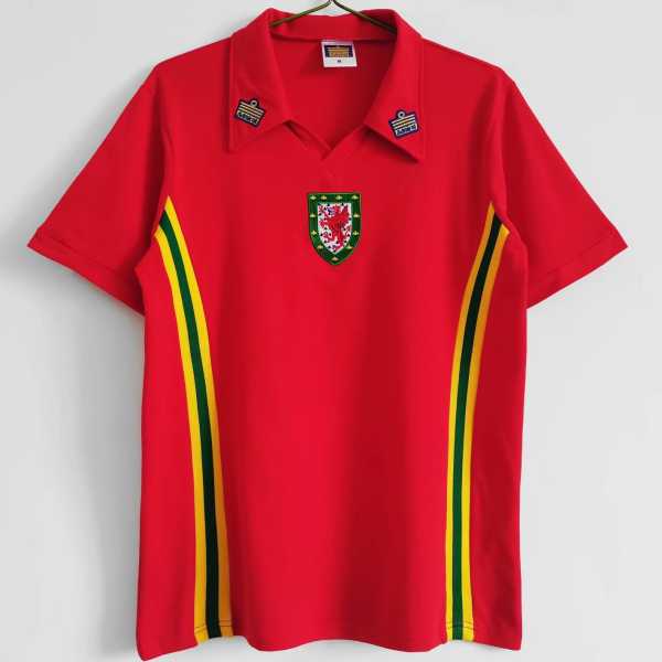 1987 Wales Home Retro Men Soccer jersey AAA35960