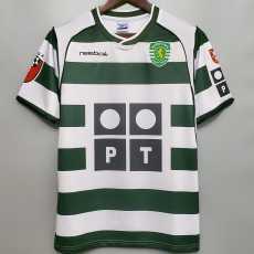 01 02 Sporting CP Home Retro Men Soccer jersey AAA36446
