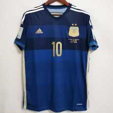 2014 Argentina Away Retro Men Soccer jersey AAA35945