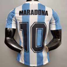 1986 Argentina Home Retro Men Soccer jersey AAA36089