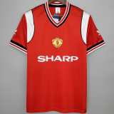 85 86 Man Utd Home Retro Men Soccer jersey AAA38762