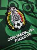 1998 Mexico Home Retro Long Sleeve Men Soccer jersey AAA36054