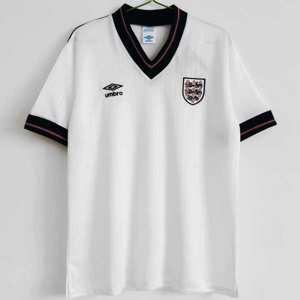 86 87 England Home Retro Men Soccer jersey AAA35982