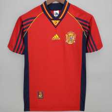 1998 Spain Home Retro Men Soccer jersey AAA35913