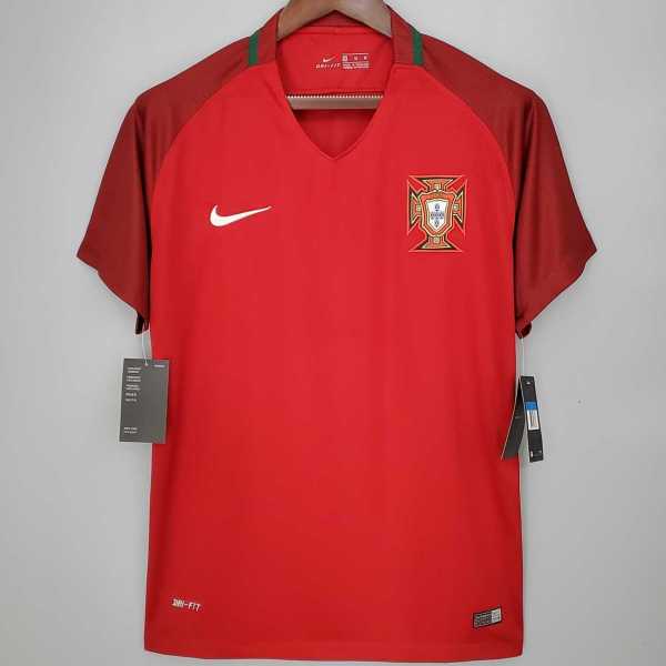 2016 Portugal Home Retro Men Soccer jersey AAA36033