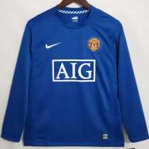 08 09 Man Utd 3RD Retro Long Sleeve Men Soccer jersey AAA38712