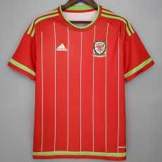 15 16 Wales Home Retro Men Soccer jersey AAA36023