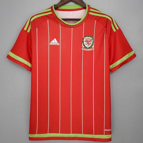15 16 Wales Home Retro Men Soccer jersey AAA36023
