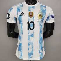 20 21 Argentina Home Player Version Men Soccer jersey AAA36080