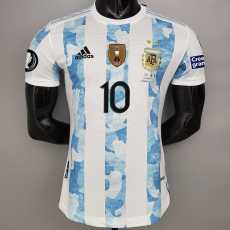20 21 Argentina Home Player Version Men Soccer jersey AAA36080