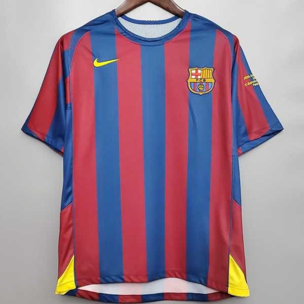 05 06 BAR Home Retro Men Soccer jersey AAA37949