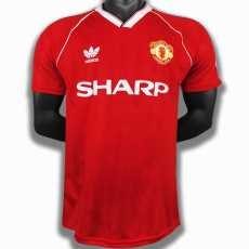 88 89 Man Utd Home Retro Men Soccer jersey AAA38733