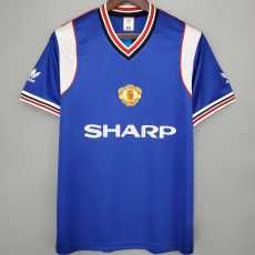 85 86 Man Utd Away Retro Men Soccer jersey AAA38742