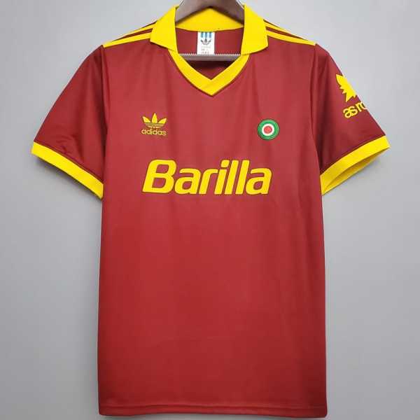 91 92 Roma Home Retro Men Soccer jersey AAA37228