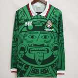 1998 Mexico Home Retro Long Sleeve Men Soccer jersey AAA36054