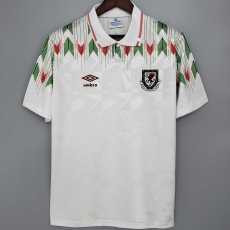 90 92 Wales Away Retro Men Soccer jersey AAA36021
