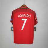 2016 Portugal Home Retro Men Soccer jersey AAA36033