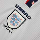 1998 England Home Retro Long Sleeve Men Soccer jersey AAA36167