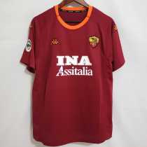 00 01 Roma Home Retro Men Soccer jersey AAA37298