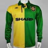 92 93 Man Utd Away Retro Long Sleeve Men Soccer jersey AAA38850