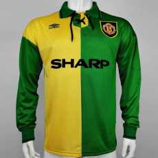 92 93 Man Utd Away Retro Long Sleeve Men Soccer jersey AAA38850