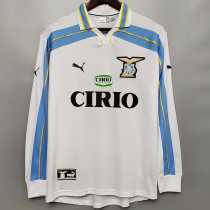 99 00 Lazio Away Retro Long Sleeve Men Soccer jersey AAA37265