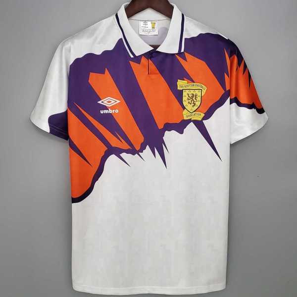 91 92 Scotland Away Retro Men Soccer jersey AAA36083