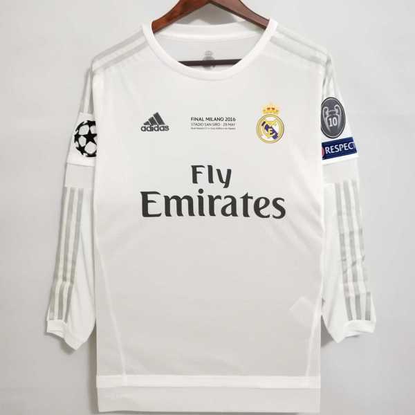 15 16 R MAD Home Retro Long Sleeve Men Soccer jersey AAA37974