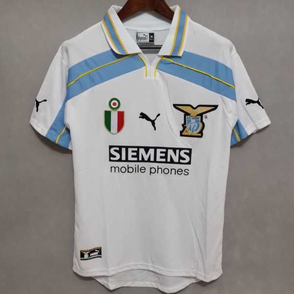 00 01 Lazio Away Retro Men Soccer jersey AAA37223