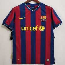 09 10 BAR Home Retro Men Soccer jersey AAA37687