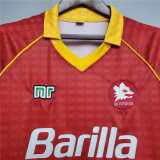 90 92 Roma Home Retro Men Soccer jersey AAA37229